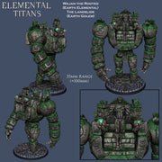 Earth Golem + Earth Elemental Combo - STL only - Only-Games