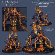 Fire Golem + Fire Elemental Combo - STL only - Only-Games