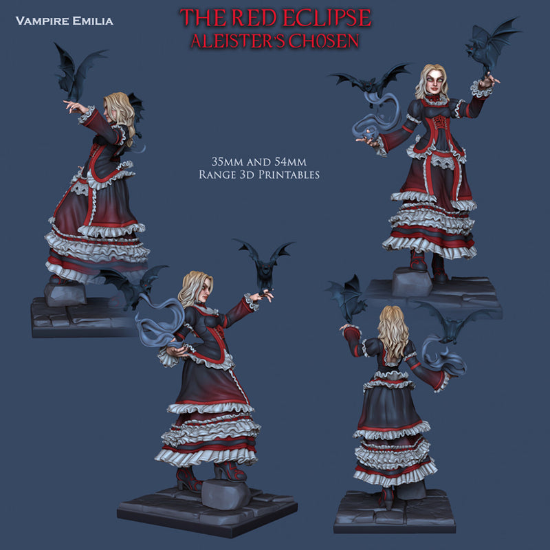 Vampire Emilia - STL only - Only-Games