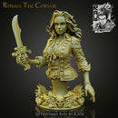 Rosalia The Corsair - Pirate Bust - STL only - Only-Games