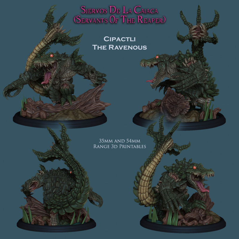 Cipactli The Ravenous - Seamonster - STL only - Only-Games