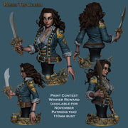 Rosalia The Corsair - Pirate Bust - STL only - Only-Games