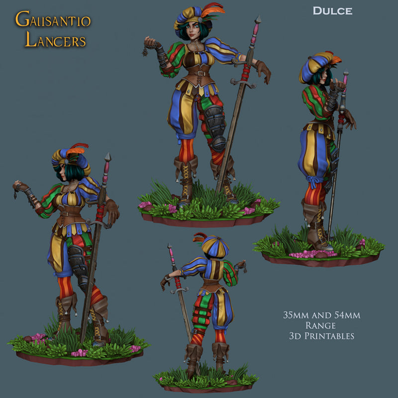 Dulce The Lancer - landsknecht style guard - STL only - Only-Games