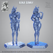 Hana Bunny Pin-Up (NSFW) - 75mm and 120mm - STL only - Only-Games