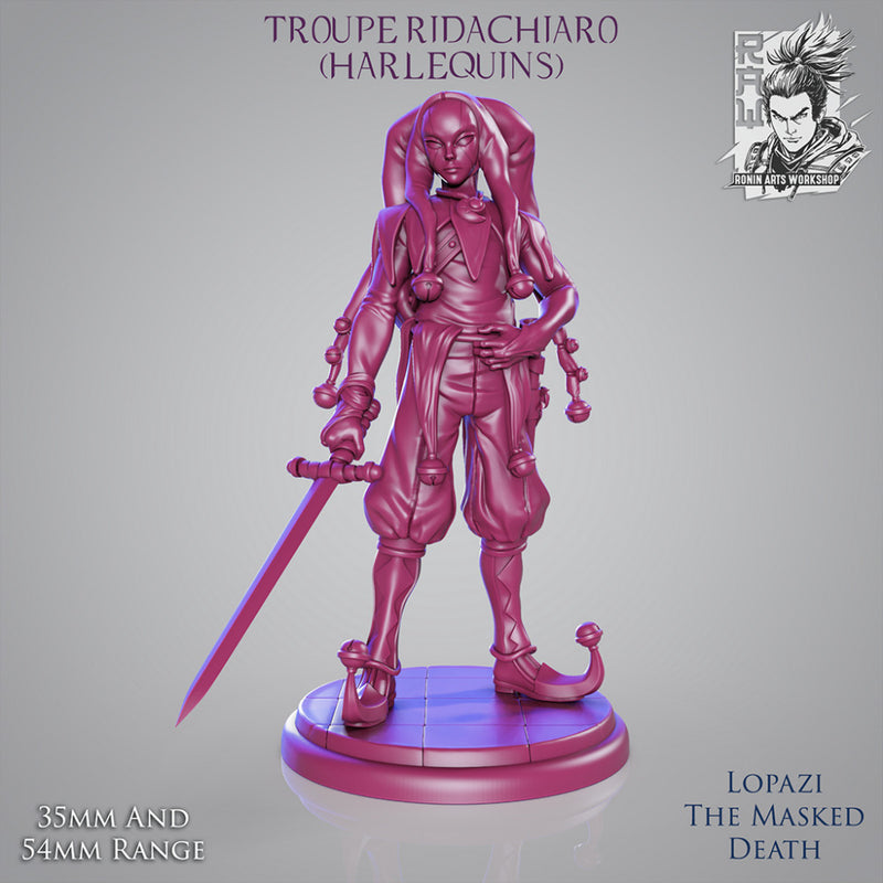 Lopazi The Masked Death - Jester Assassin - STL only - Only-Games