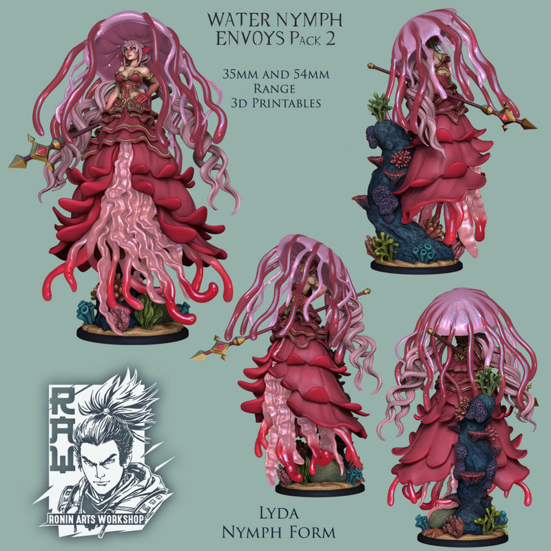Lyda The Conjurer - Dual Form (Mermaid) - STL only - Only-Games