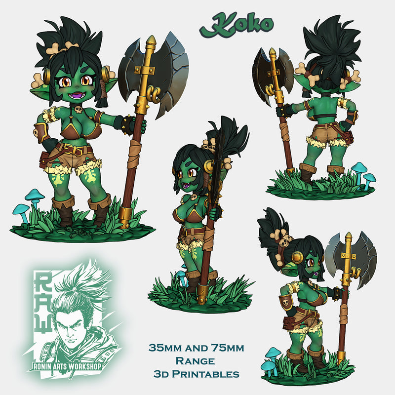 Chibi Goblin - Koko - STL only - Only-Games