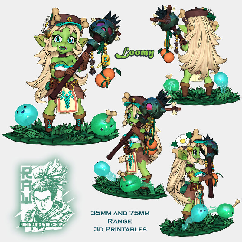 Chibi Goblin - Loomy - STL only - Only-Games