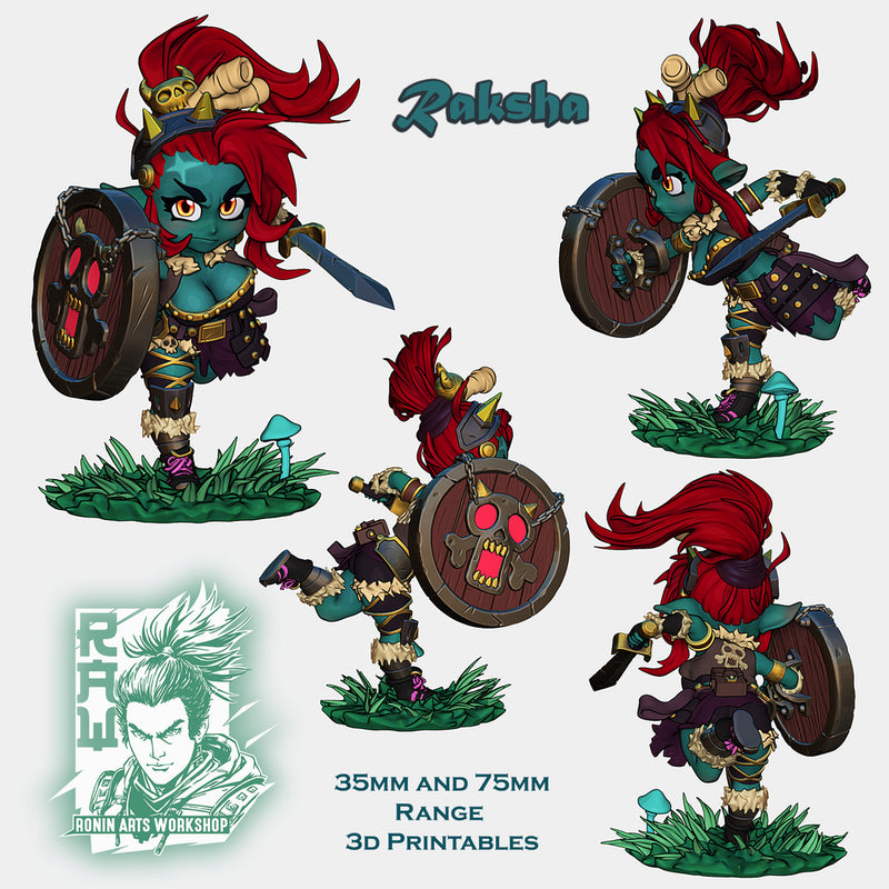 Chibi Goblin - Raksha - STL only - Only-Games