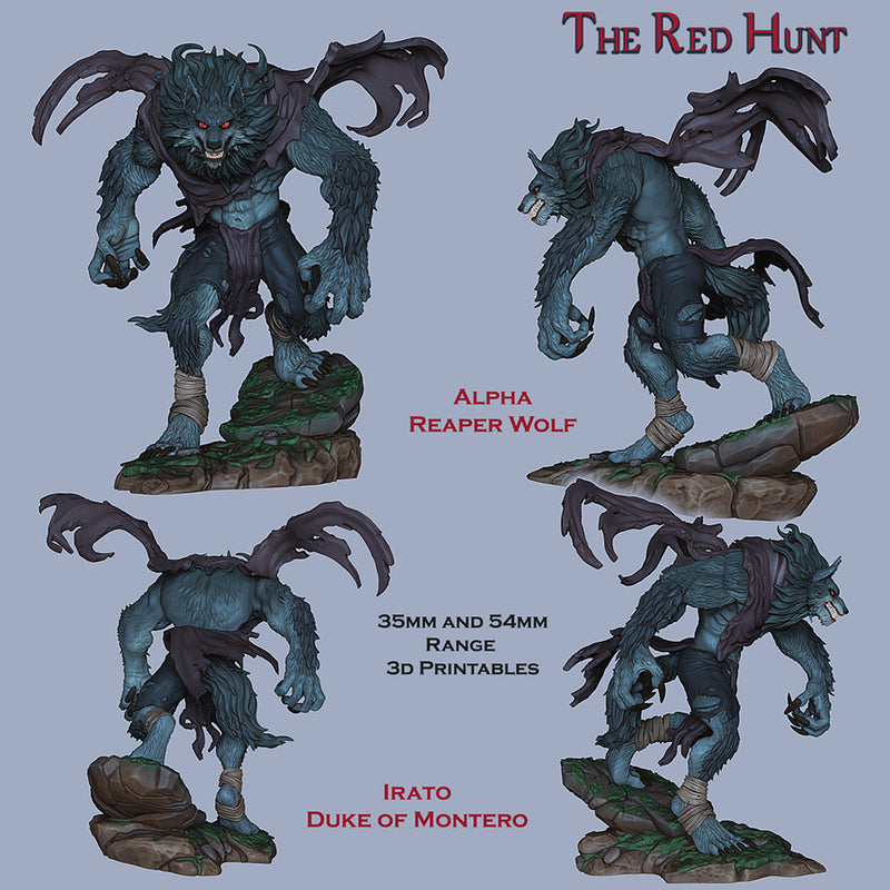Irato - Alpha Reaper Werewolf - STL only - Only-Games