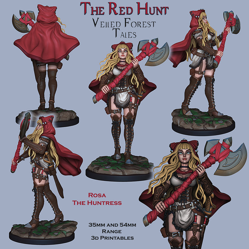 Rosa The Huntress (Red Riding Hood) - STL only - Only-Games