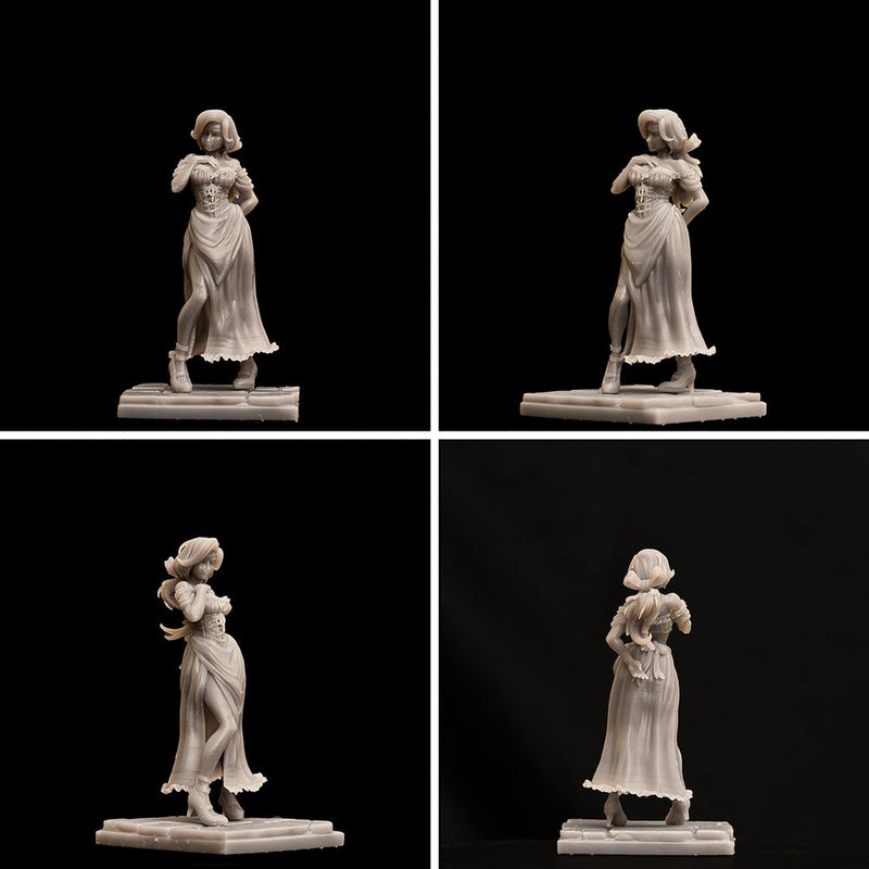 Maddy The Maiden - Female Villager with living and undead alts - 54mm - Only-Games