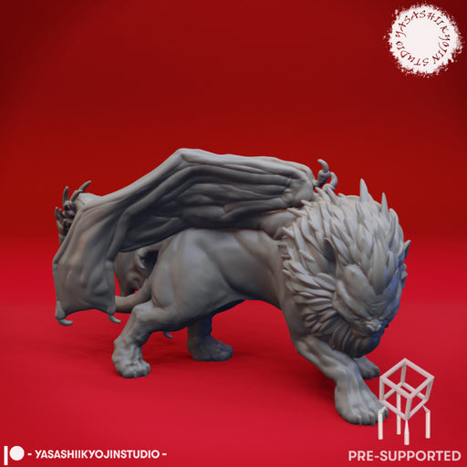 Manticore B - Tabletop Miniature (Pre-Supported) - Only-Games