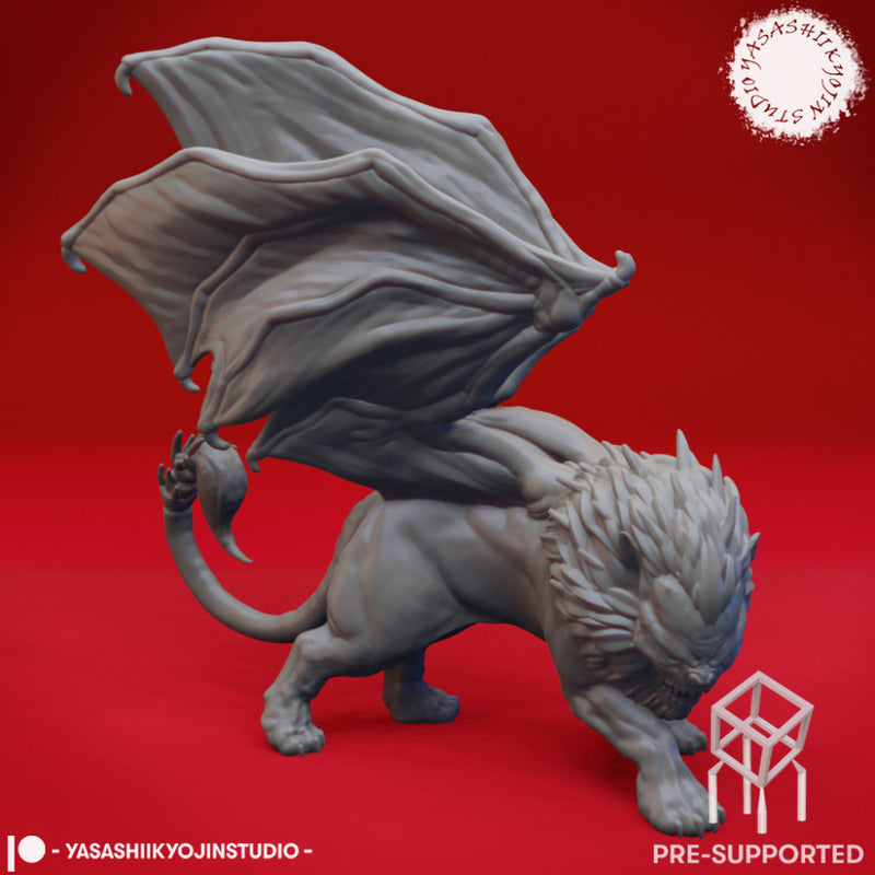 Manticore - Tabletop Miniature (Pre-Supported)