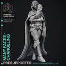Changeling Theif - Many Faces -  PRESUPPORTED - Illustrated and Stats - 32mm scale