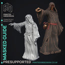 The Masked Guide - Wondering Desert -  PRESUPPORTED - Illustrated and Stats - 32mm scale