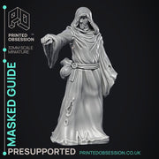 The Masked Guide - Wondering Desert -  PRESUPPORTED - Illustrated and Stats - 32mm scale - Only-Games