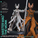 Tabaxi Monk - Tabaxi Caravan - PRESUPPORTED - 32mm scale - Illustrated & Stats