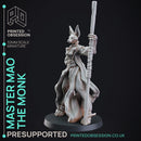 Tabaxi Monk - Tabaxi Caravan - PRESUPPORTED - 32mm scale - Illustrated & Stats
