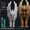 Sphinx - Tabaxi Caravan - PRESUPPORTED - 32mm Scale - Illustrated & Stats