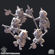 Seasoned Cat Adventurers (with 5 weapon options) - Only-Games