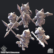Seasoned Cat Adventurers (with 5 weapon options) - Only-Games
