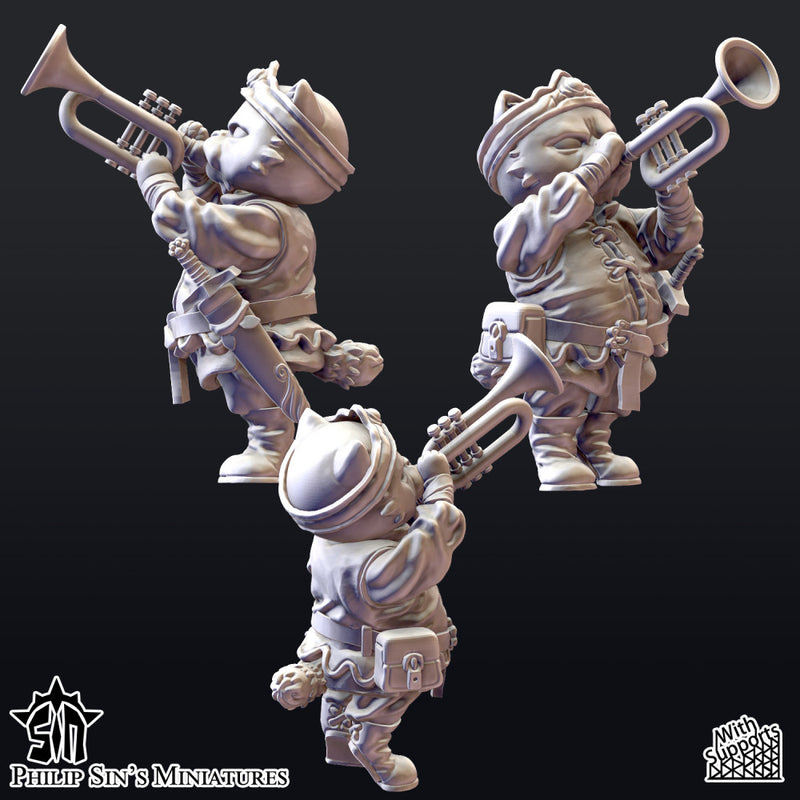 Seasoned Cat Adventurers (with 5 weapon options) - Only-Games
