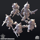 Seasoned Cat Adventurers (with 5 weapon options) - Only-Games