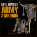 Evil Dwarf Army Standard Bearer 28mm