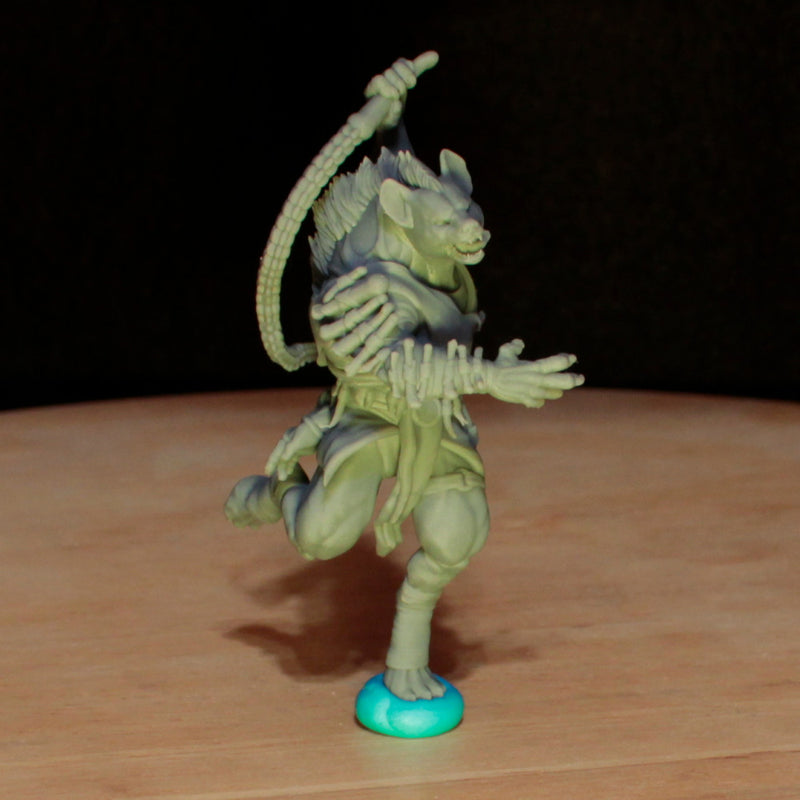 Gnoll - Bone Whip - Tabletop Miniature (Pre-Supported)