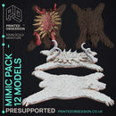 Mimic Pack - 12 Models - Hidden and Discovered - PRESUPPORTED - 32mm scale.