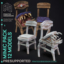 Mimic Pack - 12 Models - Hidden and Discovered - PRESUPPORTED - 32mm scale.