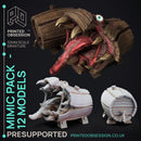 Ninjas Vs Mimics - Pack of 15 minis - PRESUPPORTED - 32mm Scale