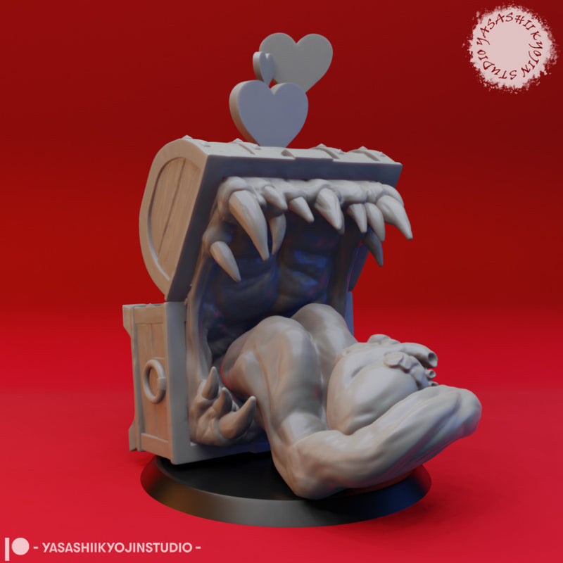 Mimic - Toothy Valentines Chest - Tabletop Miniature