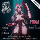 Mina The Bloodmage - 75mm and 120mm Pin Up - STL only - Only-Games