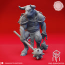 Minotaur Mace - Book of Beasts - Tabletop Miniature (Pre-Supported)