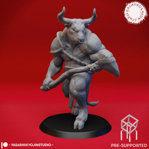 Minotaur - Tabletop Miniature (Pre-Supported) - Only-Games