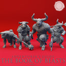 Minotaur Warband - Book of Beasts - Tabletop Miniatures (Pre-Supported)