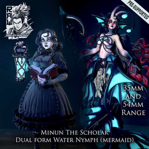 Minun The Scholar - Dual Form (Mermaid) Mini - STL only - Only-Games