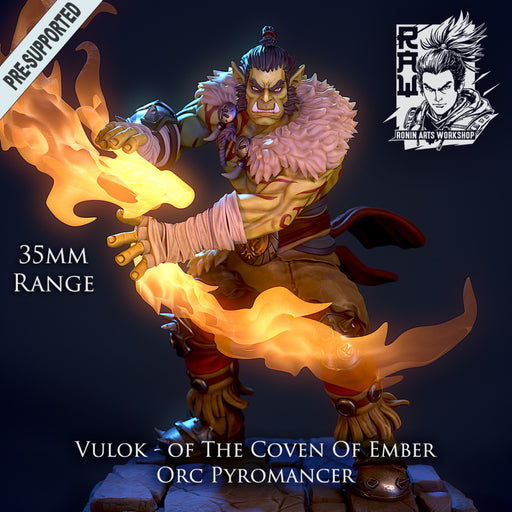 Vulok - Orc Pyromancer - STL only - Only-Games