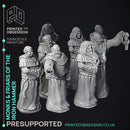 Friars & Monks of the Iron hammer - 8 Models - PRESUPPORTED - 32mm scale