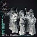Friars & Monks of the Iron hammer - 8 Models - PRESUPPORTED - 32mm scale
