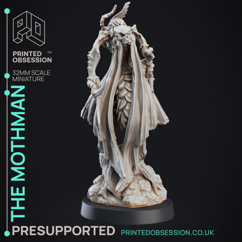 Mothman - Cryptid - PRESUPPORTED - 32mm Scale