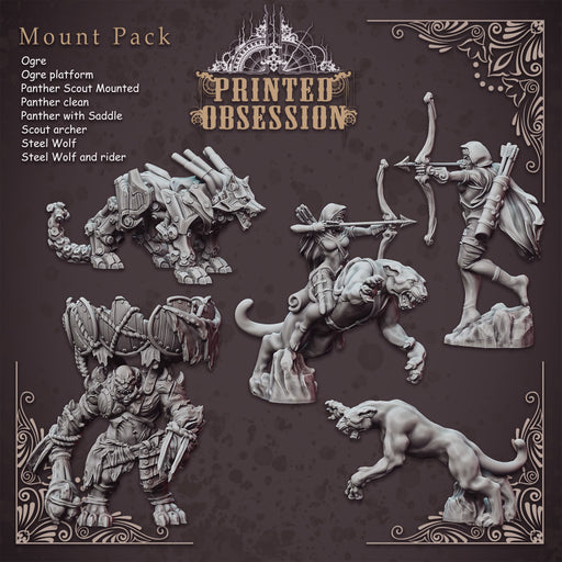 Mounts Pack - Value Pack - 32 mm scale - Only-Games