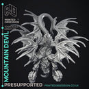 Mountain Devil - Large Monster - Cryptids of the Darkwoods -  PRESUPPORTED - Illustrated and Stats - 32mm scale