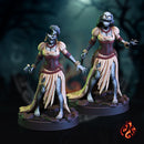 Mourners, female zombies