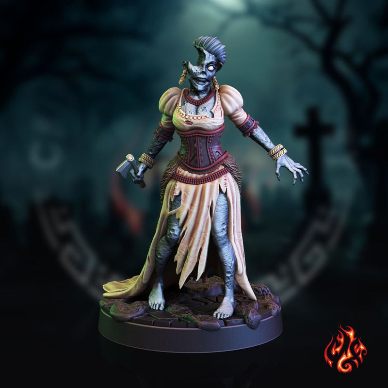 Mourners, female zombies