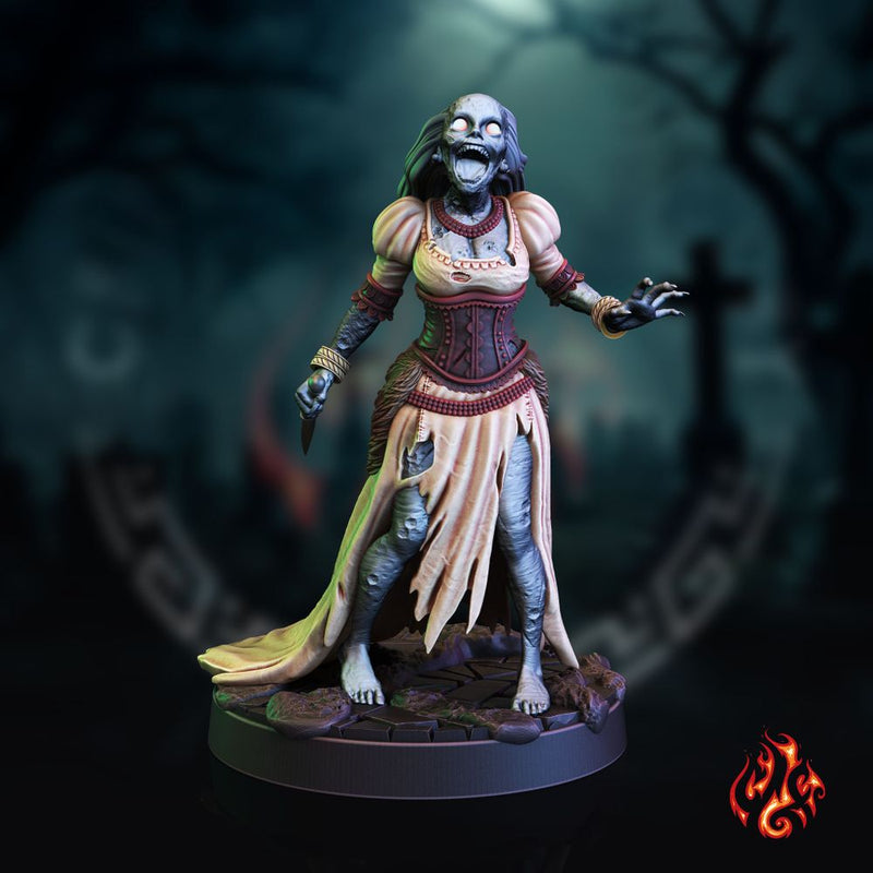Mourners, female zombies
