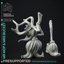 Mr Mop & Mrs Bucket - Mimic Couple -  PRESUPPORTED - Illustrated and Stats - 32mm scale