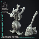 Mr Mop & Mrs Bucket - Mimic Couple -  PRESUPPORTED - Illustrated and Stats - 32mm scale